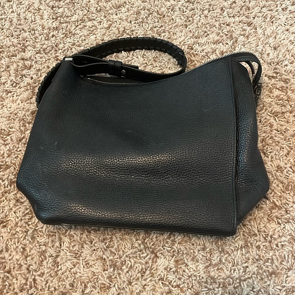 Allsaints Black Leather Purse